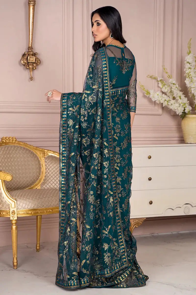 Zarif | Afreen Formals | ZA 01 EVERGREEN - Official Zarif stockist in UK - Sakeena London