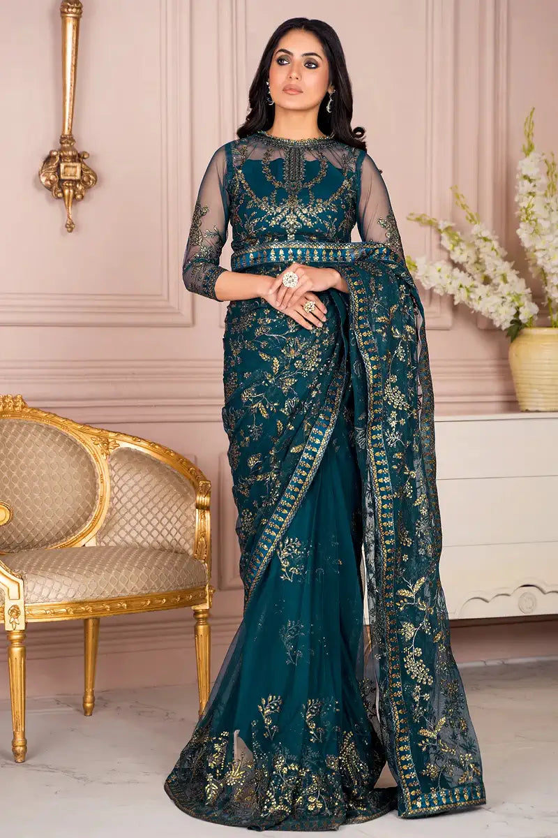 Zarif | Afreen Formals | ZA 01 EVERGREEN - Official Zarif stockist in UK - Sakeena London