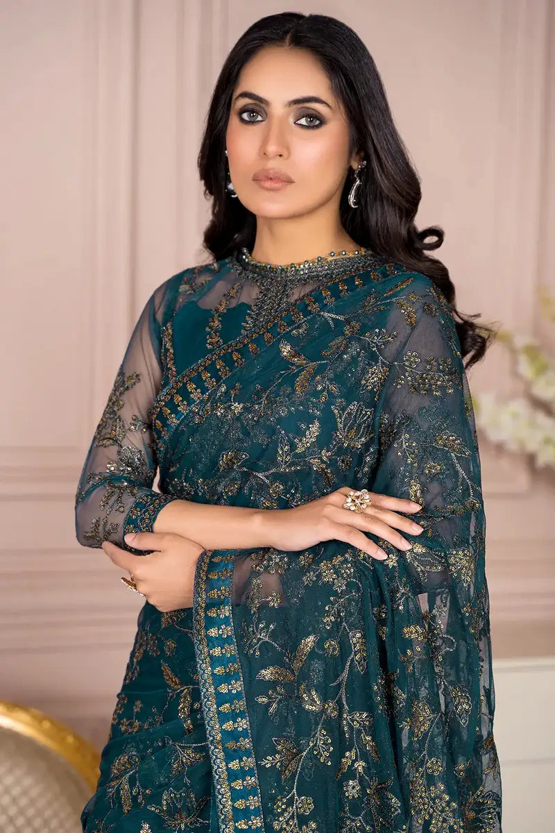 Zarif | Afreen Formals | ZA 01 EVERGREEN - Official Zarif stockist in UK - Sakeena London