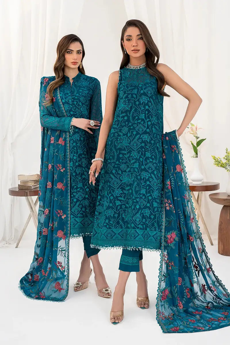 Zarif | LA CELESTE LUXURY Formals | ZLC 03 GARDENIA - Official Zarif stockist in UK - Sakeena London