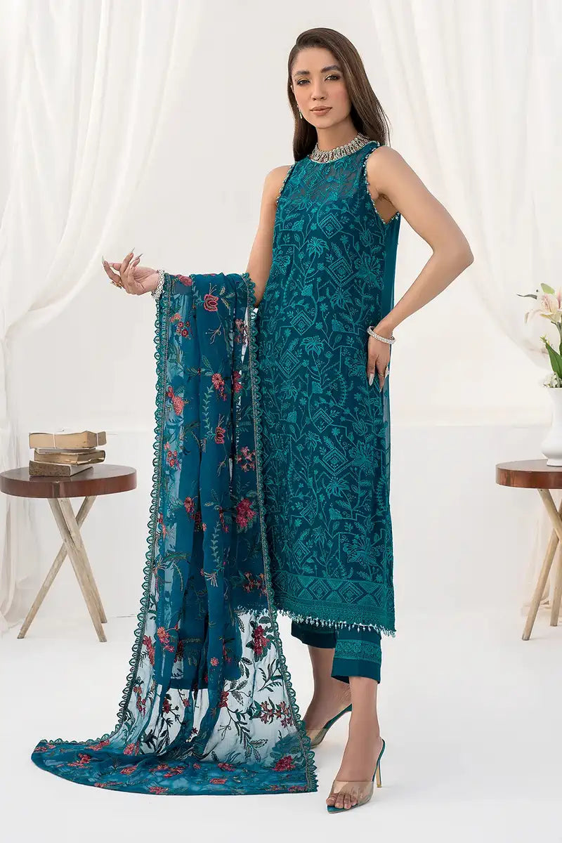 Zarif | LA CELESTE LUXURY Formals | ZLC 03 GARDENIA - Official Zarif stockist in UK - Sakeena London