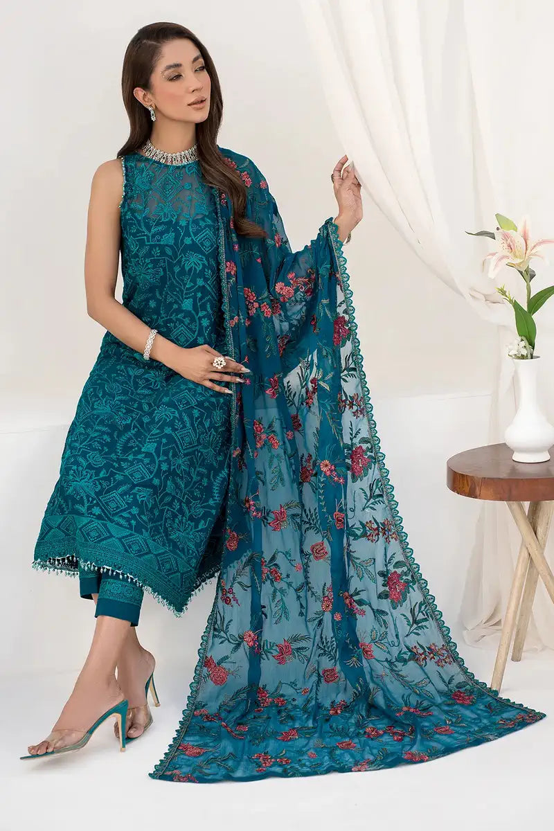 Zarif | LA CELESTE LUXURY Formals | ZLC 03 GARDENIA - Official Zarif stockist in UK - Sakeena London