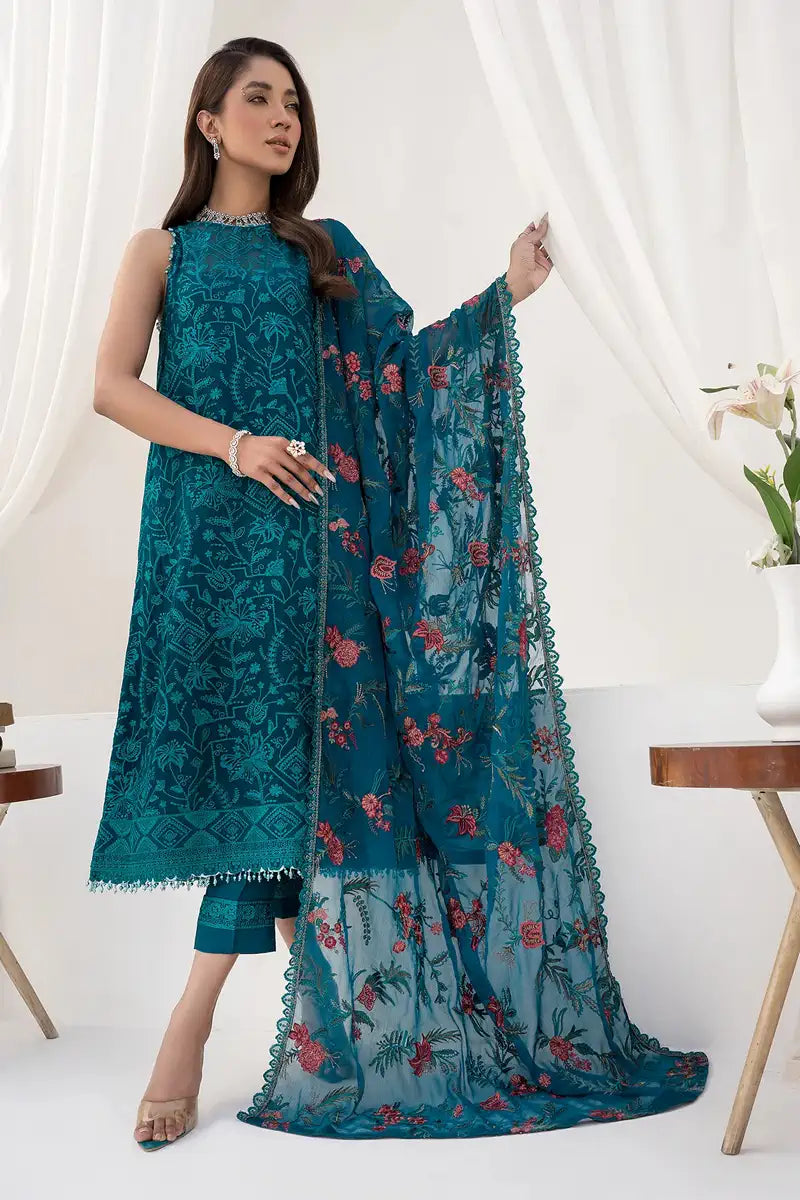 Zarif | LA CELESTE LUXURY Formals | ZLC 03 GARDENIA - Official Zarif stockist in UK - Sakeena London