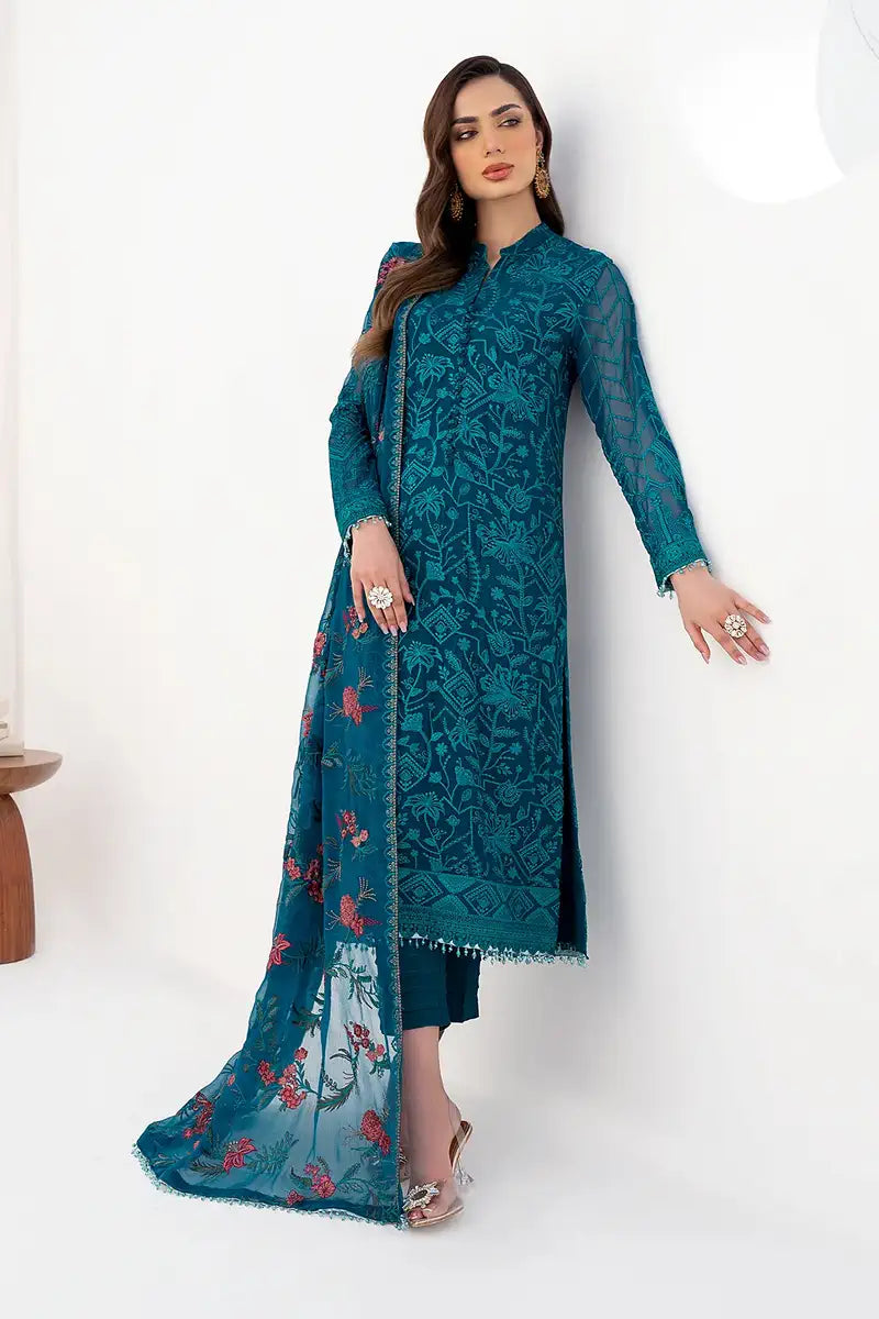 Zarif | LA CELESTE LUXURY Formals | ZLC 03 GARDENIA - Official Zarif stockist in UK - Sakeena London