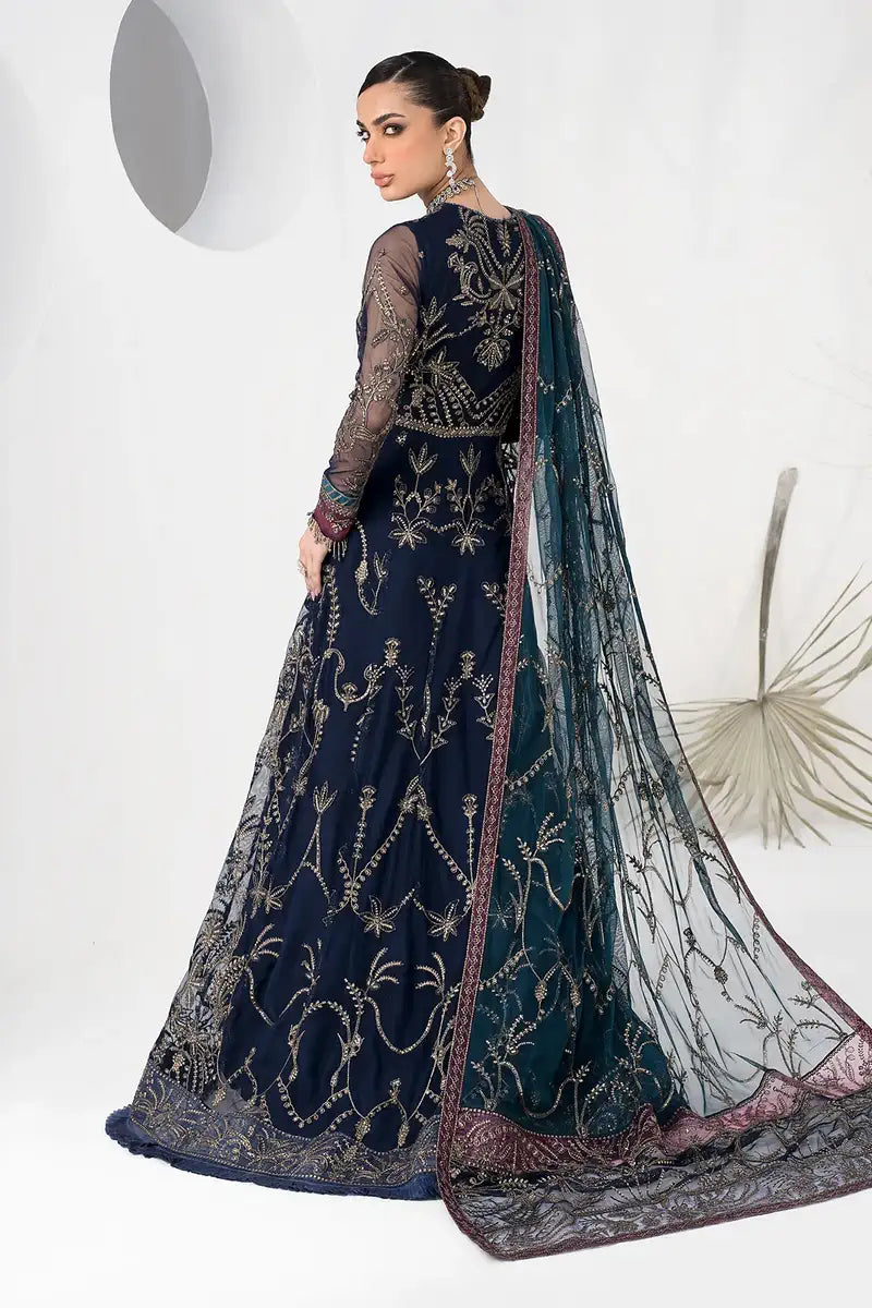 Zarif | LA CELESTE LUXURY Formals | ZLC 01 BLUEBERRY - Official Zarif stockist in UK - Sakeena London