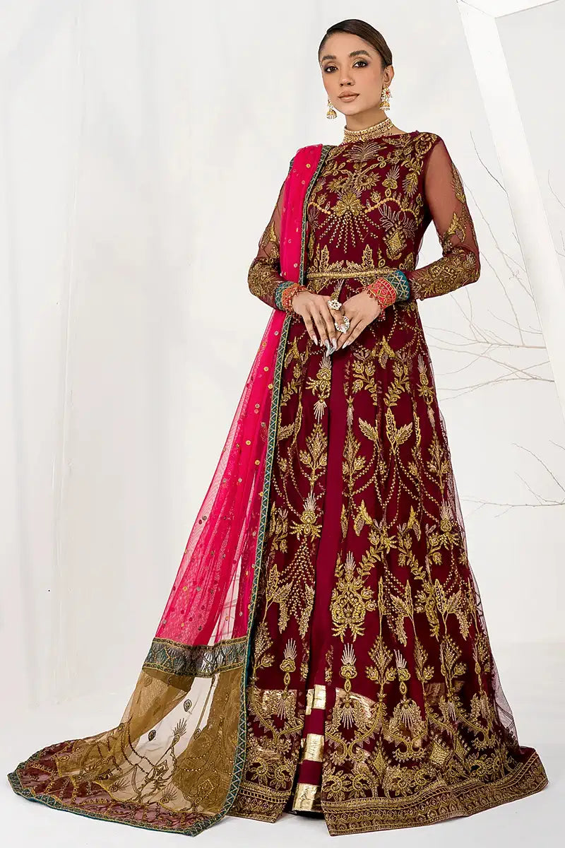 Zarif | LA CELESTE LUXURY Formals | ZLC 04 BURNT ROSE - Official Zarif stockist in UK - Sakeena London