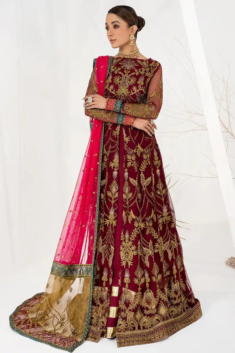 Zarif | LA CELESTE LUXURY Formals | ZLC 04 BURNT ROSE - Official Zarif stockist in UK - Sakeena London