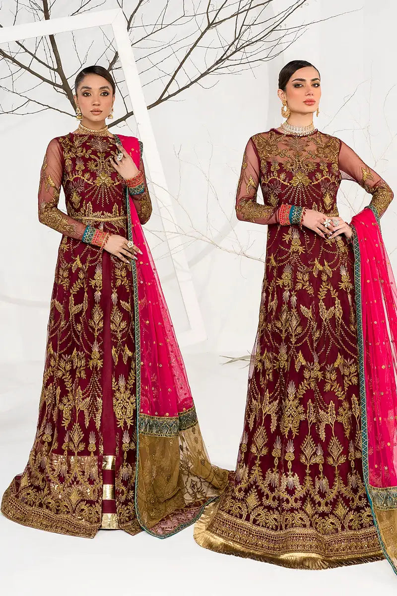 Zarif | LA CELESTE LUXURY Formals | ZLC 04 BURNT ROSE - Official Zarif stockist in UK - Sakeena London