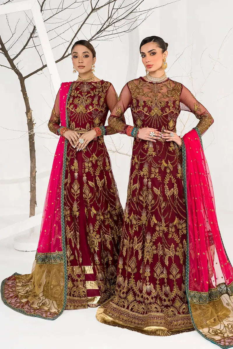 Zarif | LA CELESTE LUXURY Formals | ZLC 04 BURNT ROSE - Official Zarif stockist in UK - Sakeena London