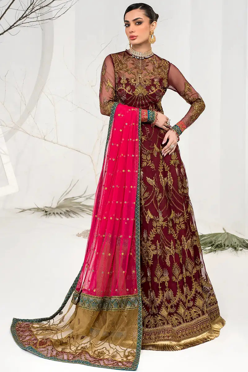 Zarif | LA CELESTE LUXURY Formals | ZLC 04 BURNT ROSE - Official Zarif stockist in UK - Sakeena London
