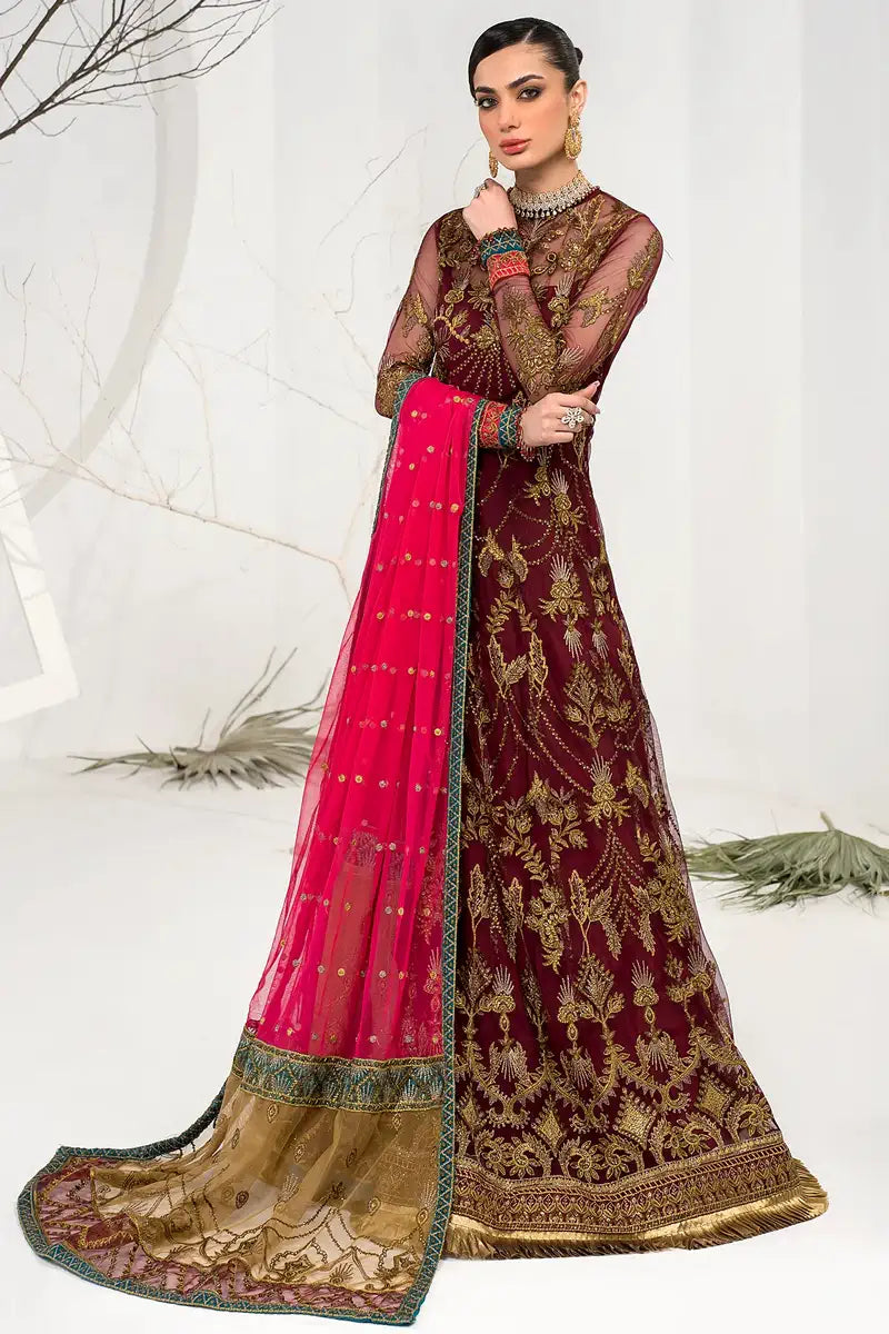 Zarif | LA CELESTE LUXURY Formals | ZLC 04 BURNT ROSE - Official Zarif stockist in UK - Sakeena London