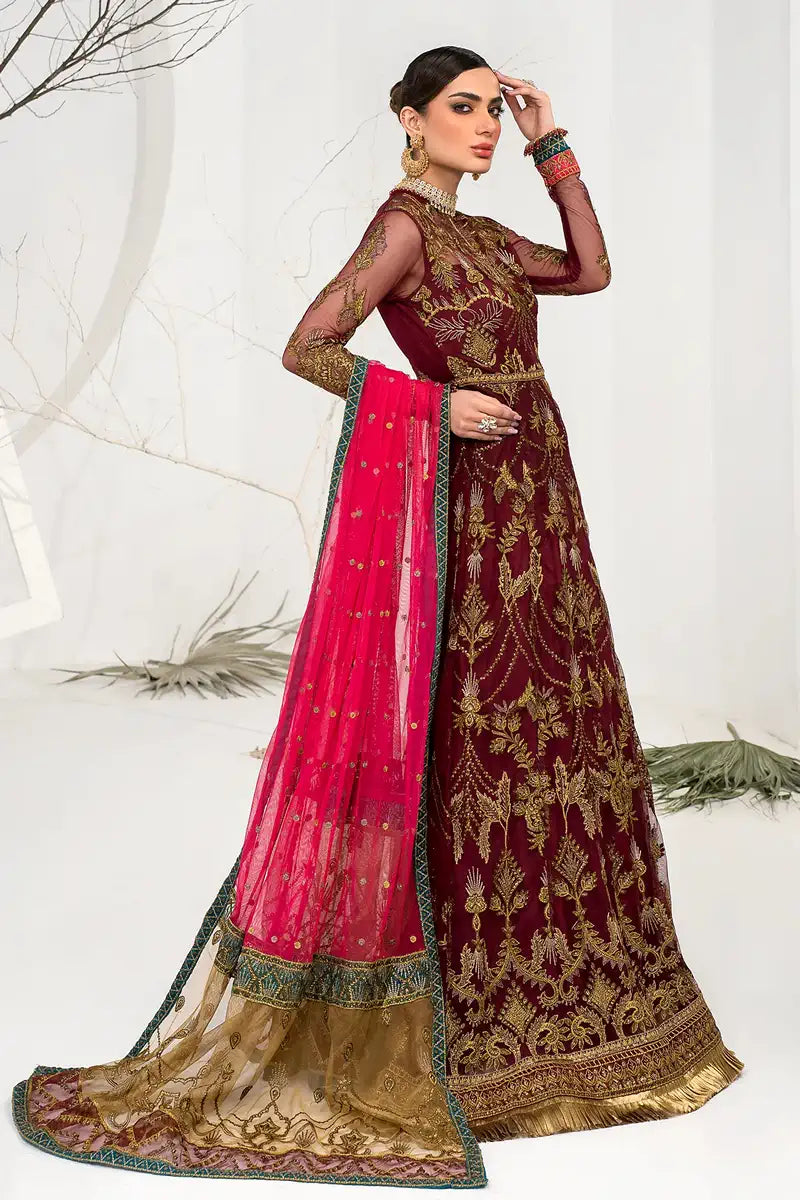 Zarif | LA CELESTE LUXURY Formals | ZLC 04 BURNT ROSE - Official Zarif stockist in UK - Sakeena London