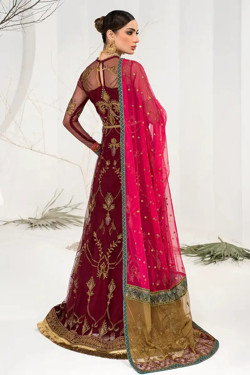 Zarif | LA CELESTE LUXURY Formals | ZLC 04 BURNT ROSE - Official Zarif stockist in UK - Sakeena London