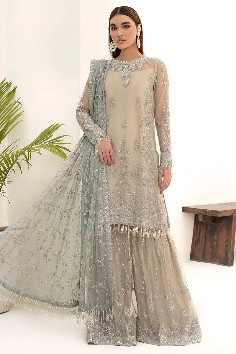 Zarif | Nazneen Formals | ZN 04 MOON LIGHT - Official Zarif stockist in UK - Sakeena London