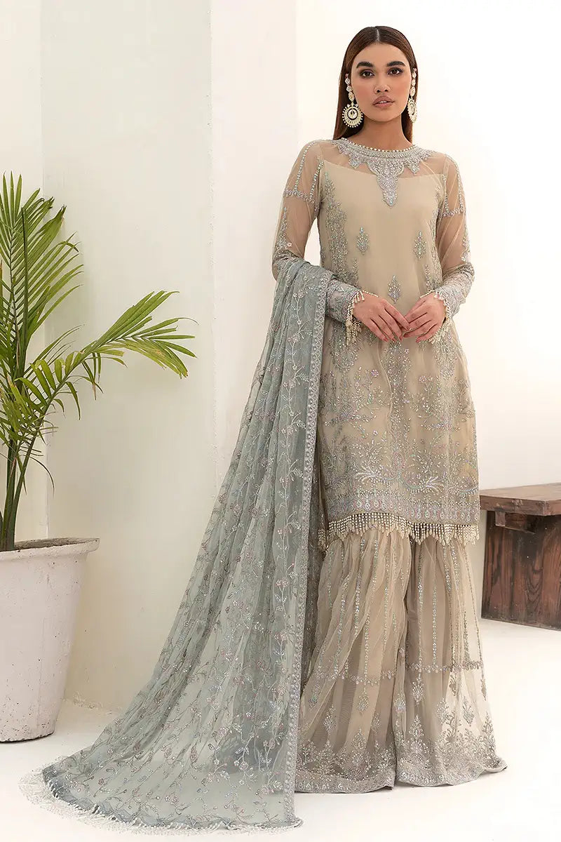 Zarif | Nazneen Formals | ZN 04 MOON LIGHT - Official Zarif stockist in UK - Sakeena London