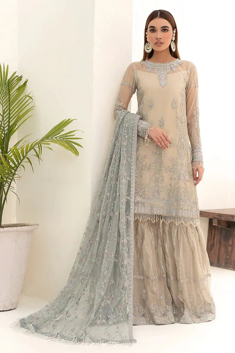 Zarif | Nazneen Formals | ZN 04 MOON LIGHT - Official Zarif stockist in UK - Sakeena London