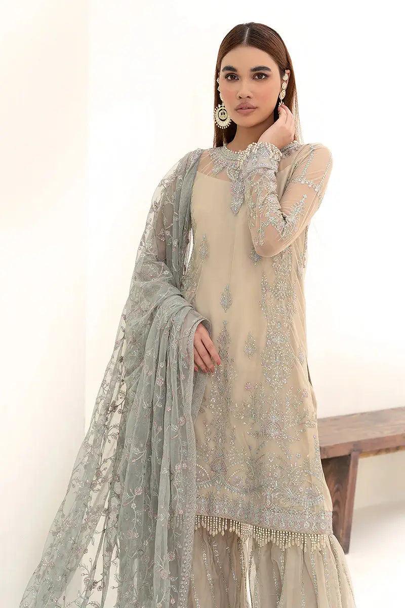 Zarif | Nazneen Formals | ZN 04 MOON LIGHT - Official Zarif stockist in UK - Sakeena London