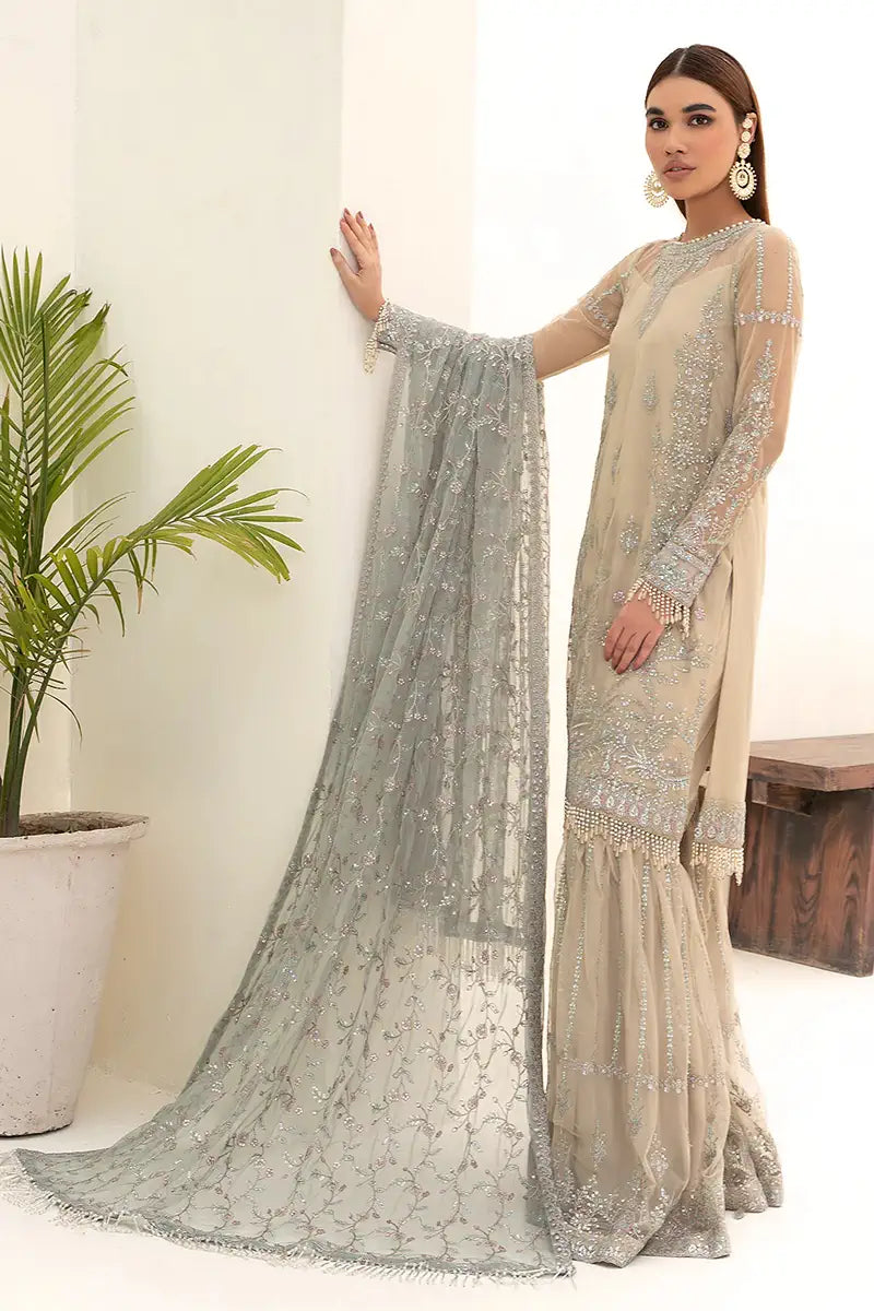 Zarif | Nazneen Formals | ZN 04 MOON LIGHT - Official Zarif stockist in UK - Sakeena London
