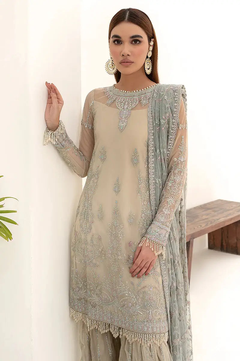 Zarif | Nazneen Formals | ZN 04 MOON LIGHT - Official Zarif stockist in UK - Sakeena London