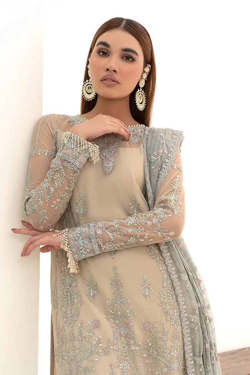 Zarif | Nazneen Formals | ZN 04 MOON LIGHT - Official Zarif stockist in UK - Sakeena London