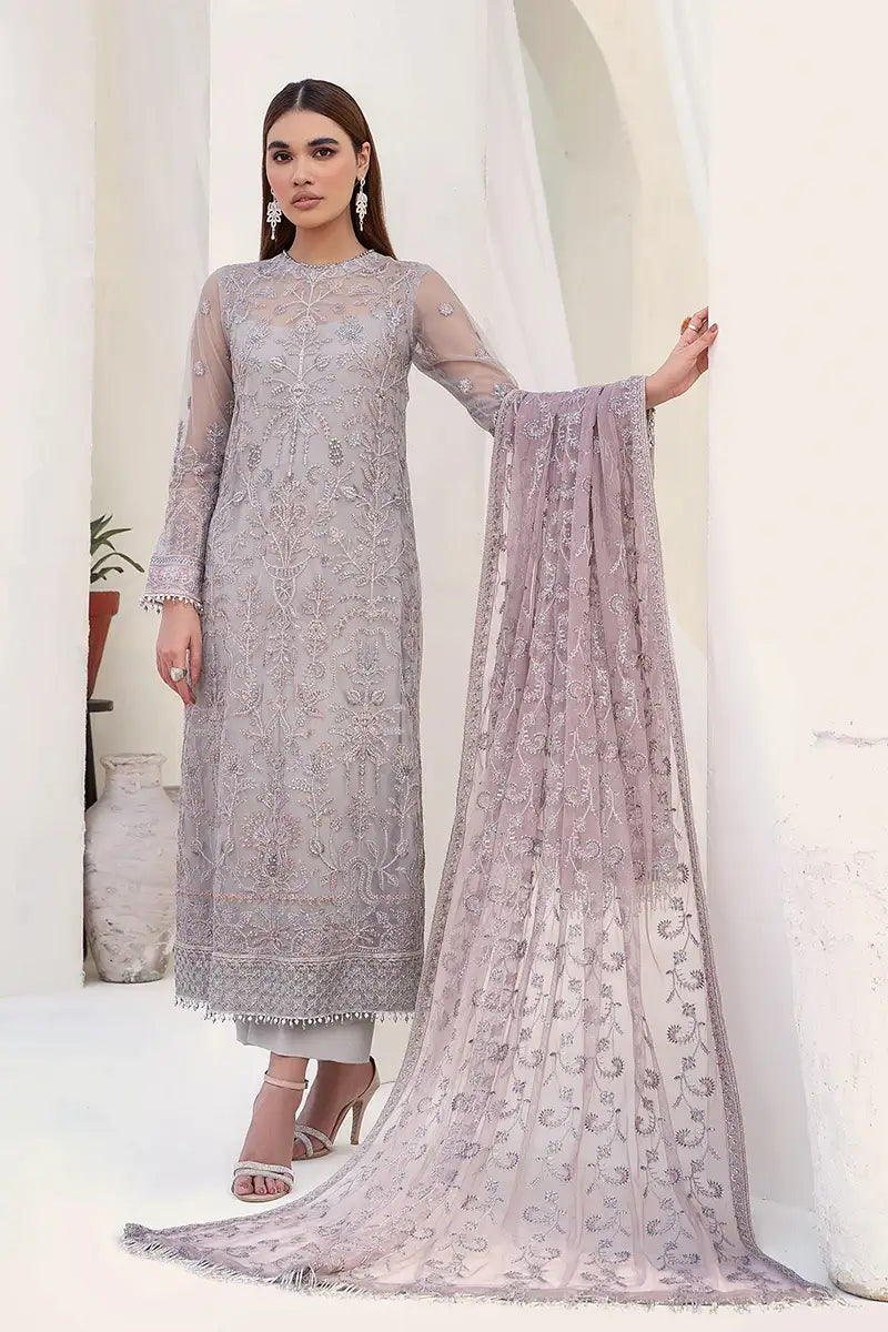 Zarif | Nazneen Formals | ZN 02 MISTY - Official Zarif stockist in UK - Sakeena London