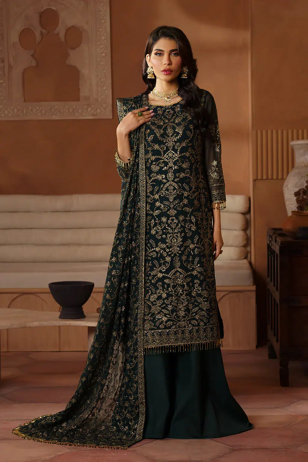 Zarif | Nauroz Festive Formals | ZFN 08 HAMAYAL - Official Zarif stockist in UK - Sakeena London