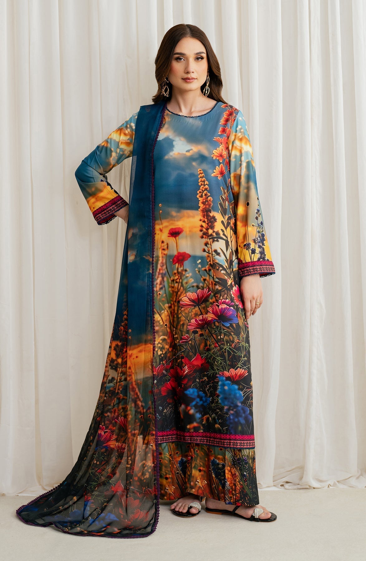 Zarif | Prints 24 | ZGS 04 OCEAN - Official Zarif stockist in UK - Sakeena London