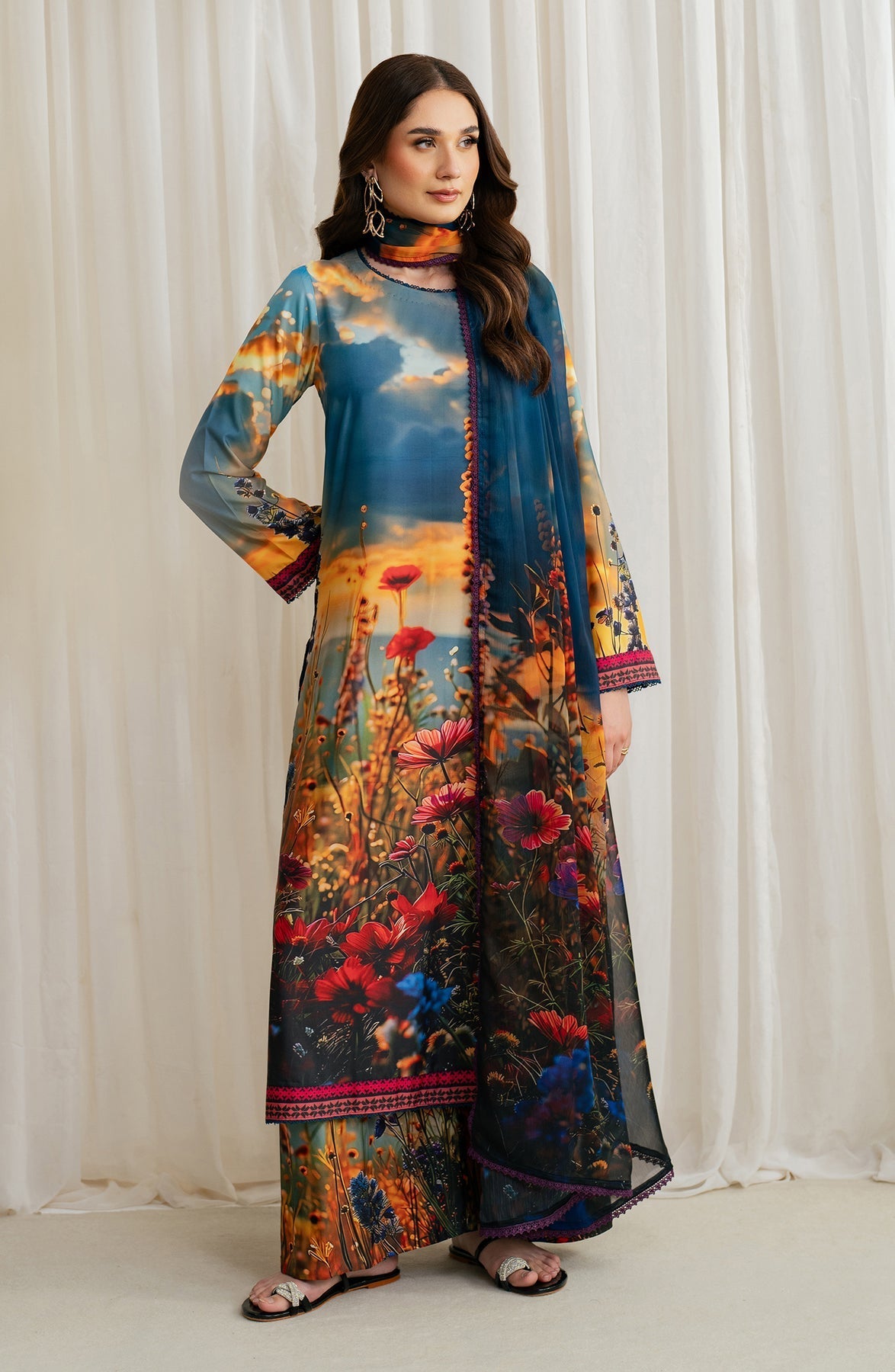 Zarif | Prints 24 | ZGS 04 OCEAN - Official Zarif stockist in UK - Sakeena London