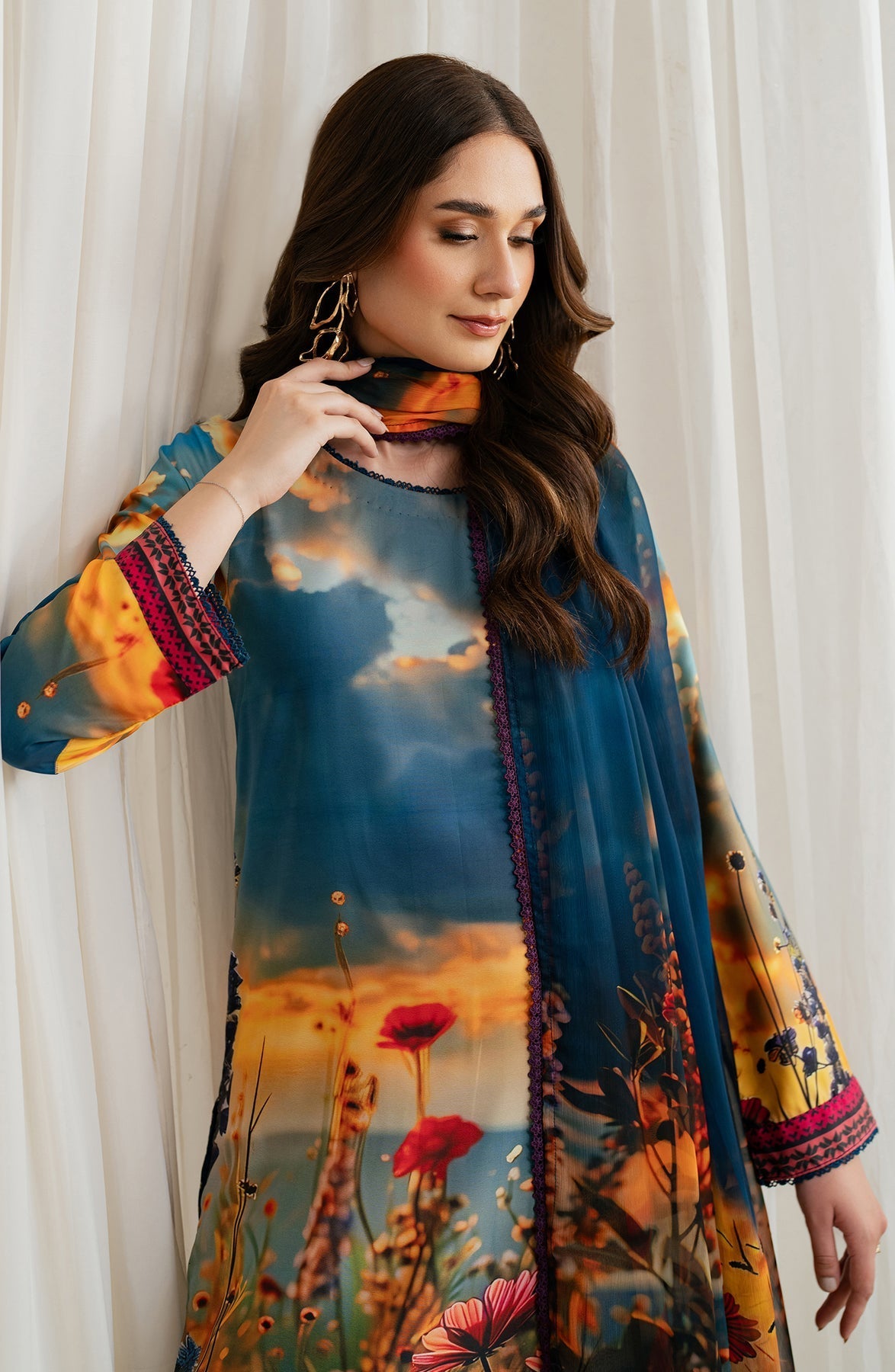 Zarif | Prints 24 | ZGS 04 OCEAN - Official Zarif stockist in UK - Sakeena London