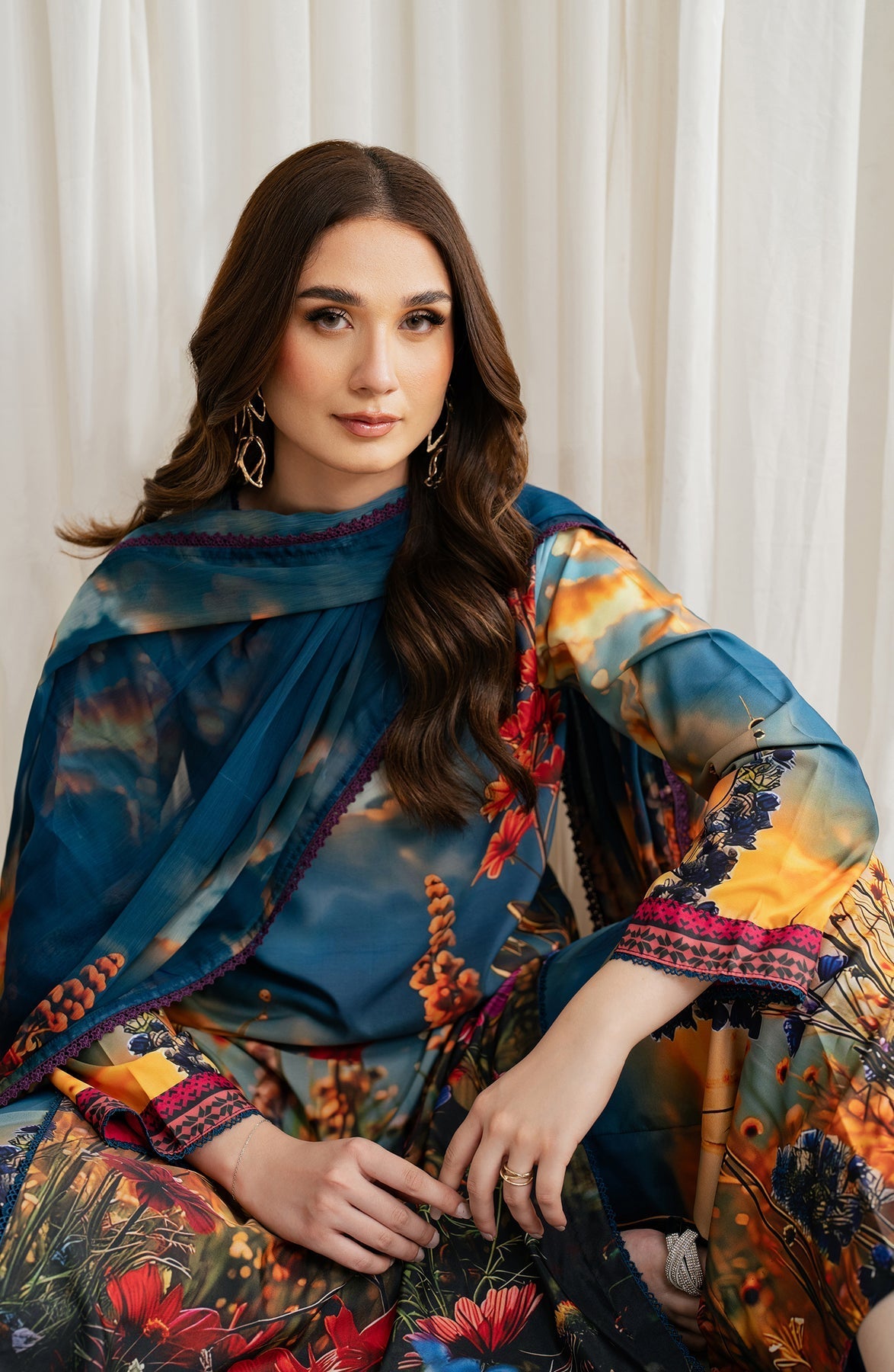 Zarif | Prints 24 | ZGS 04 OCEAN - Official Zarif stockist in UK - Sakeena London