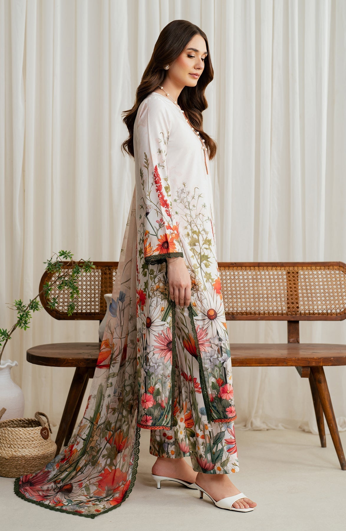 Zarif | Prints 24 | ZGS 01 CREAM - Official Zarif stockist in UK - Sakeena London