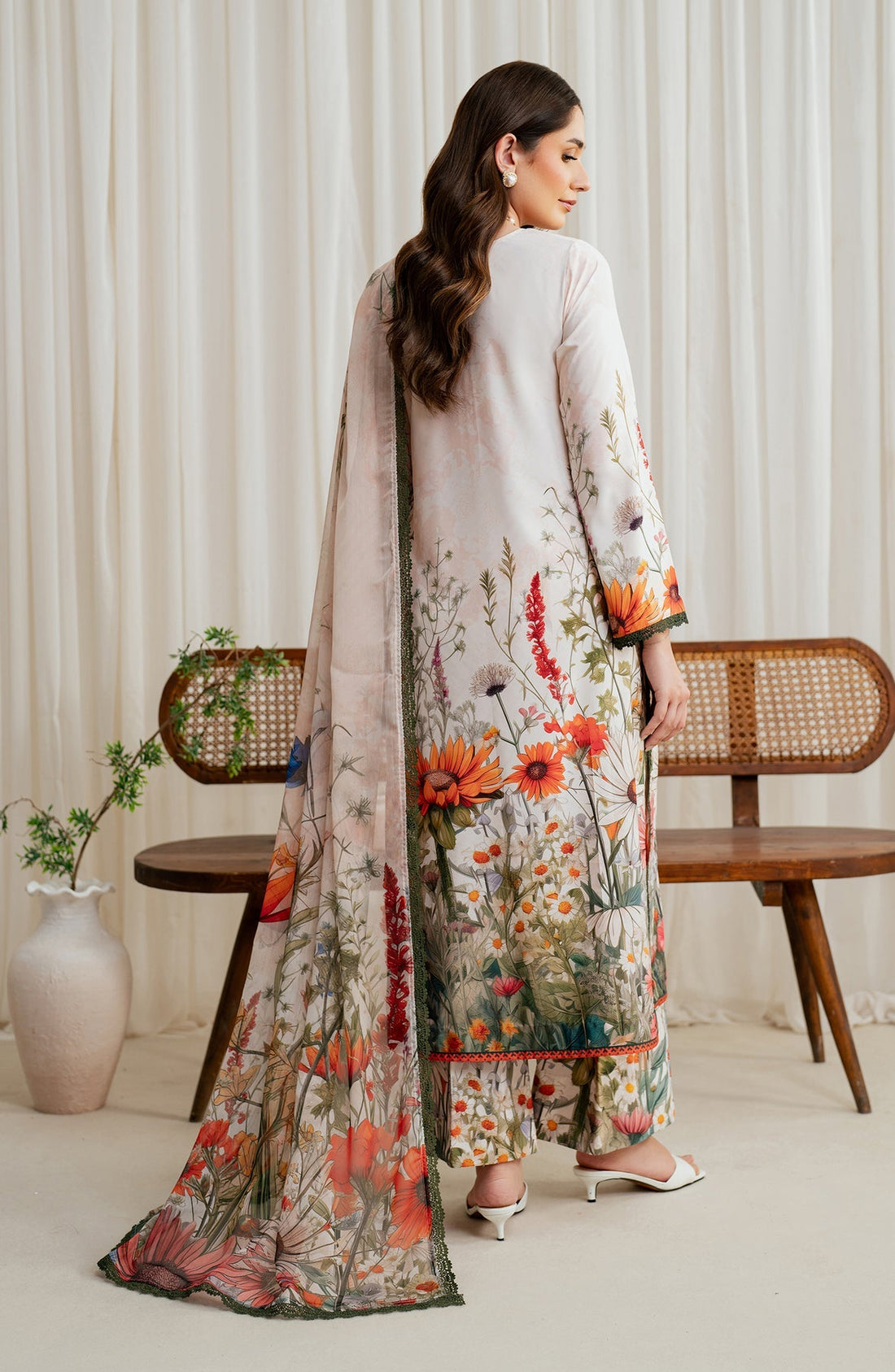 Zarif | Prints 24 | ZGS 01 CREAM - Official Zarif stockist in UK - Sakeena London
