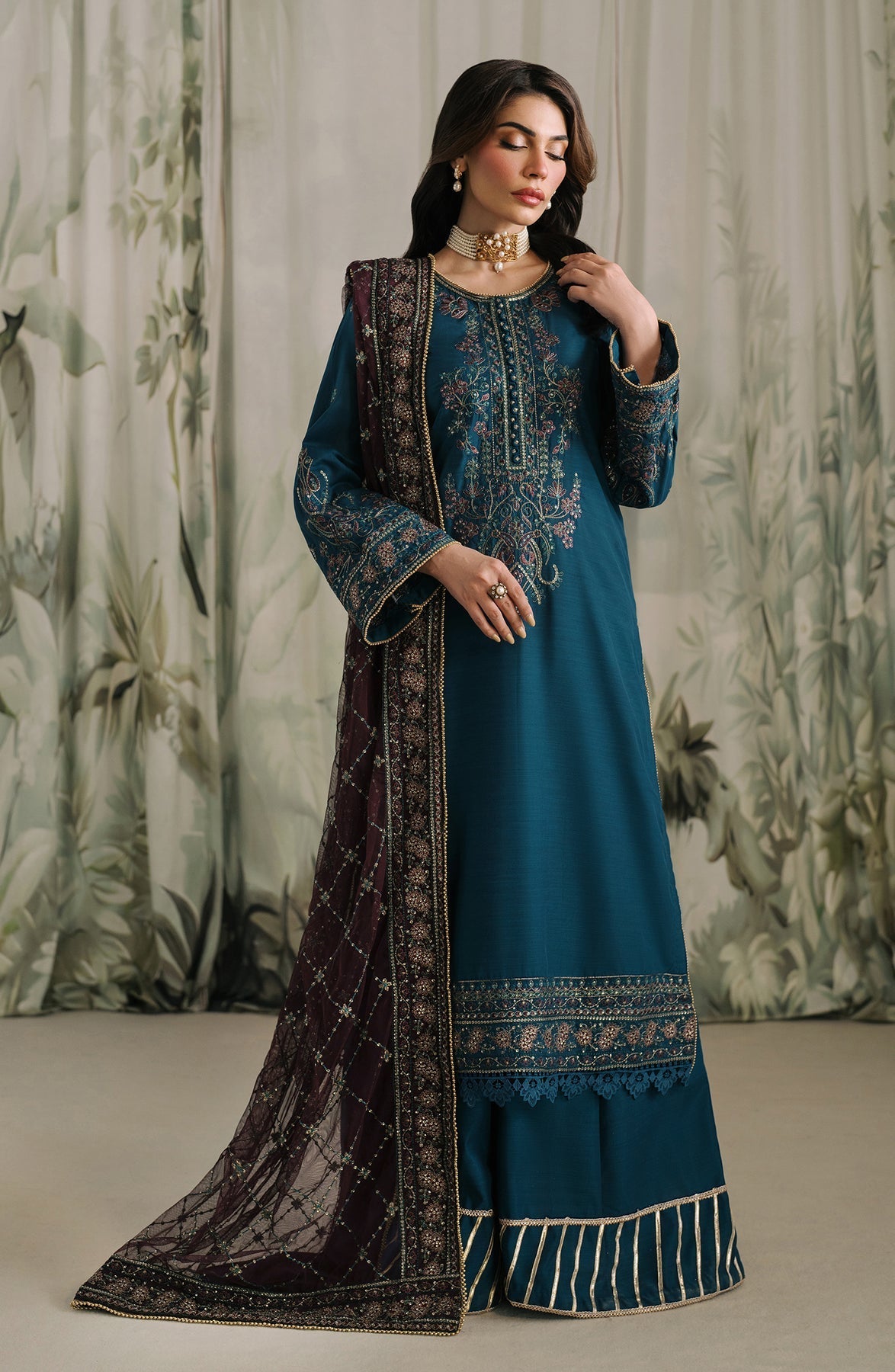 Zarif | Raw Silk | ZRF-RW-03 REENA - Official Zarif stockist in UK - Sakeena London