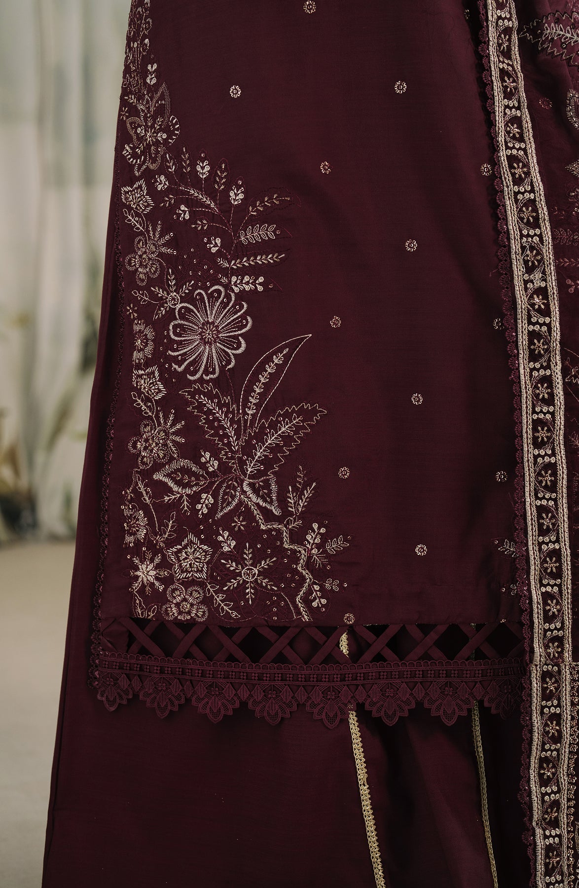 Zarif | Raw Silk | ZRF-RW-04 LIANA - Official Zarif stockist in UK - Sakeena London