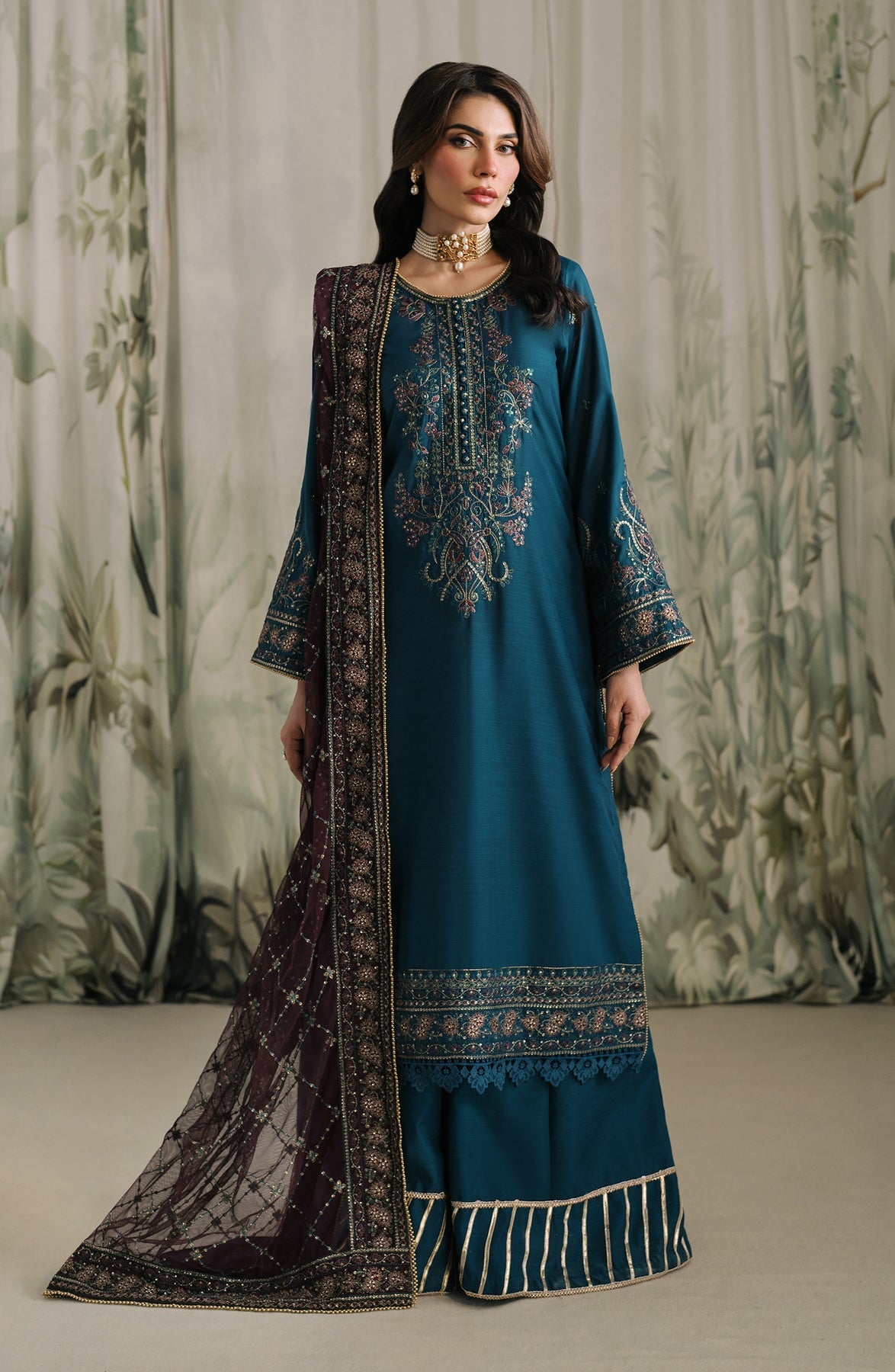 Zarif | Raw Silk | ZRF-RW-03 REENA - Official Zarif stockist in UK - Sakeena London