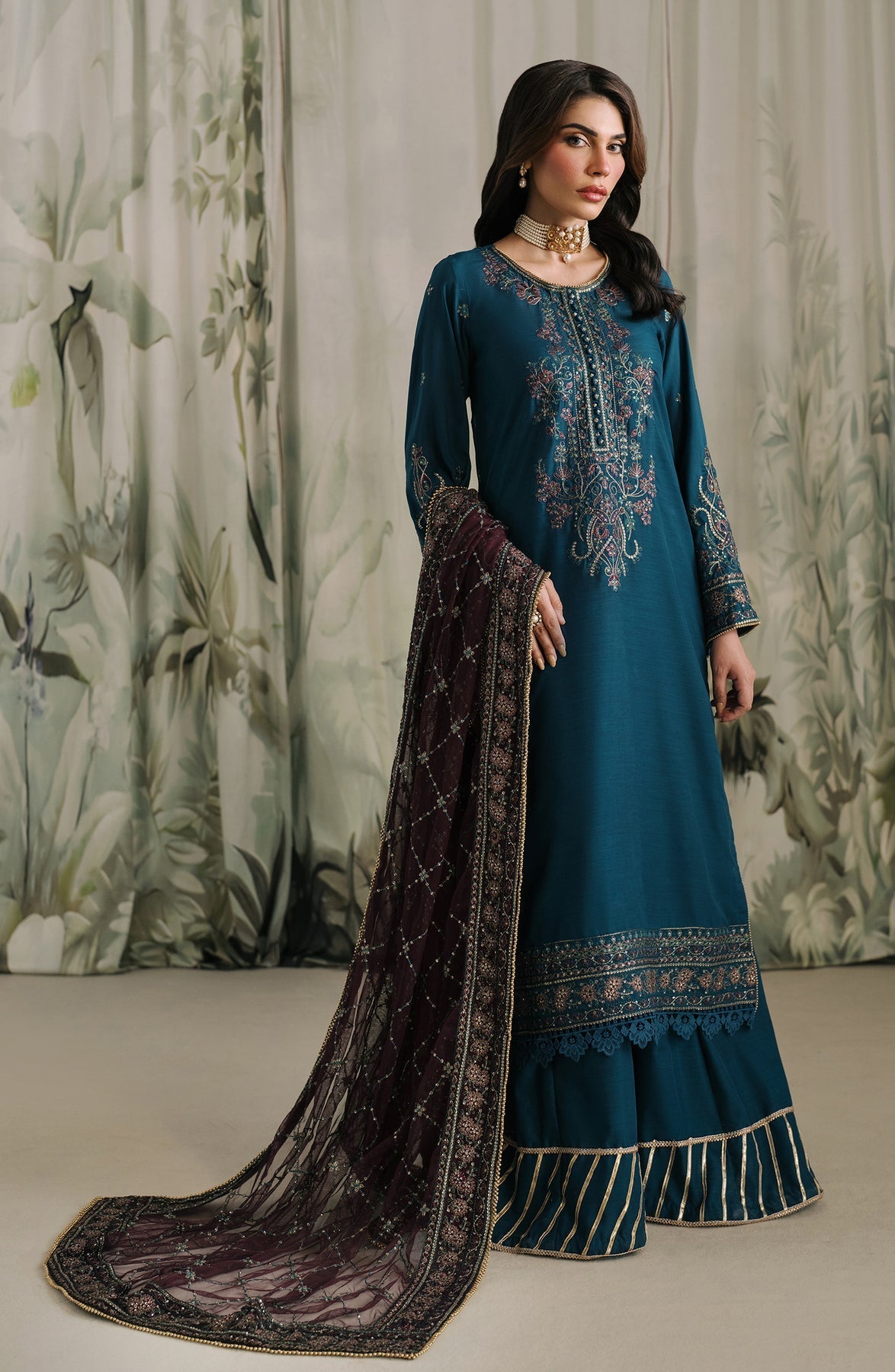 Zarif | Raw Silk | ZRF-RW-03 REENA - Official Zarif stockist in UK - Sakeena London
