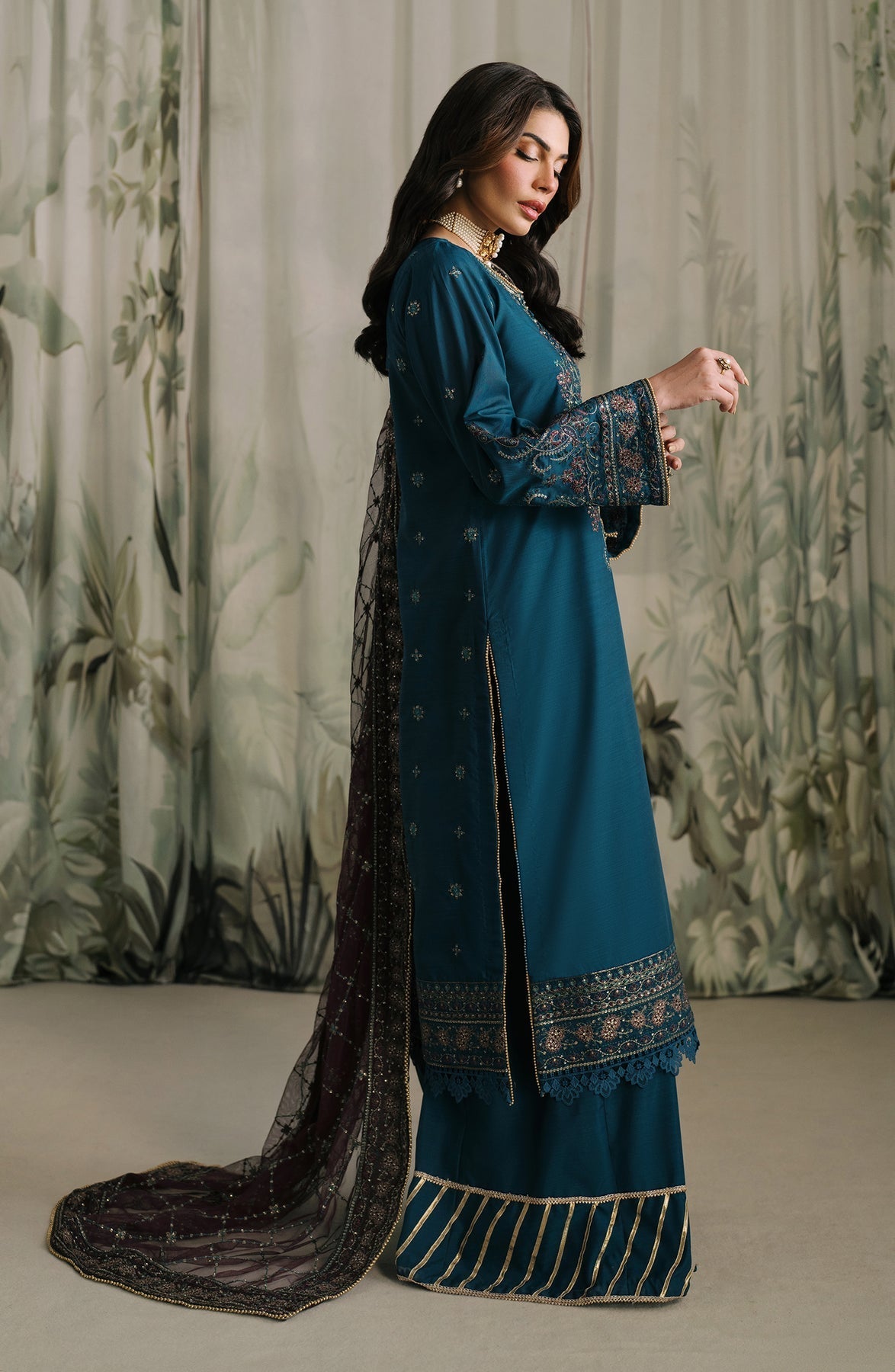 Zarif | Raw Silk | ZRF-RW-03 REENA - Official Zarif stockist in UK - Sakeena London