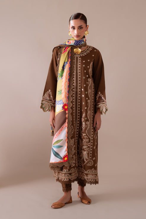 Aabyaan | Miraal Signature Embroidered Viscose 25 | ZARRAH (AV-06) - Official Aabyaan stockist in UK - Sakeena London