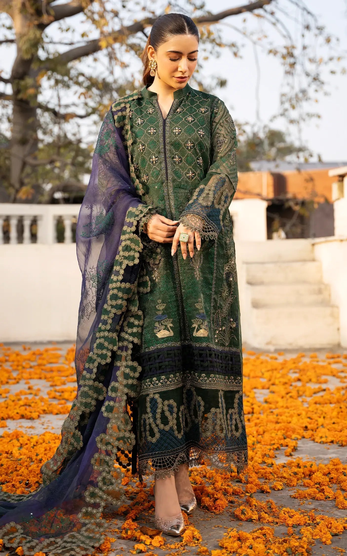 Asifa and Nabeel | Sunehri Eid 25 | Zohra-(SEF25-04) - Official Asifa and Nabeel stockist in UK - Sakeena London