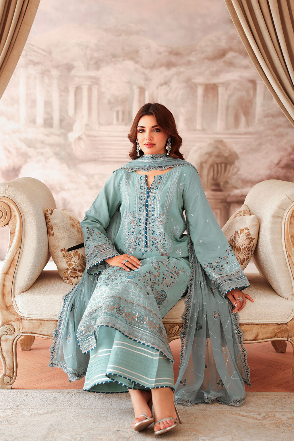 Ramsha | Aangan Luxury Raw silk | AA-204 - Official Ramsha stockist in UK - Sakeena London