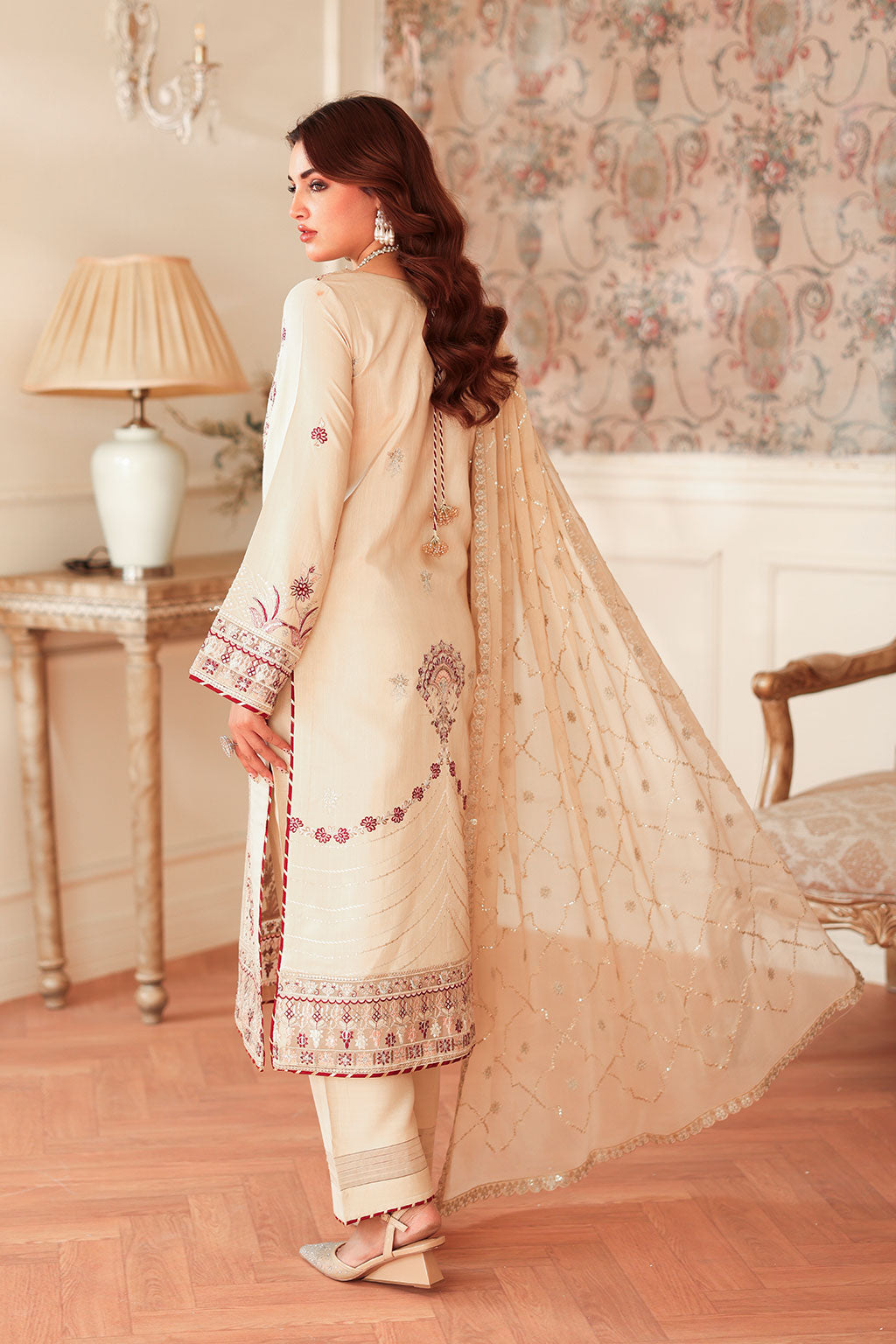 Ramsha | Aangan Luxury Raw silk | AA-207 - Official Ramsha stockist in UK - Sakeena London