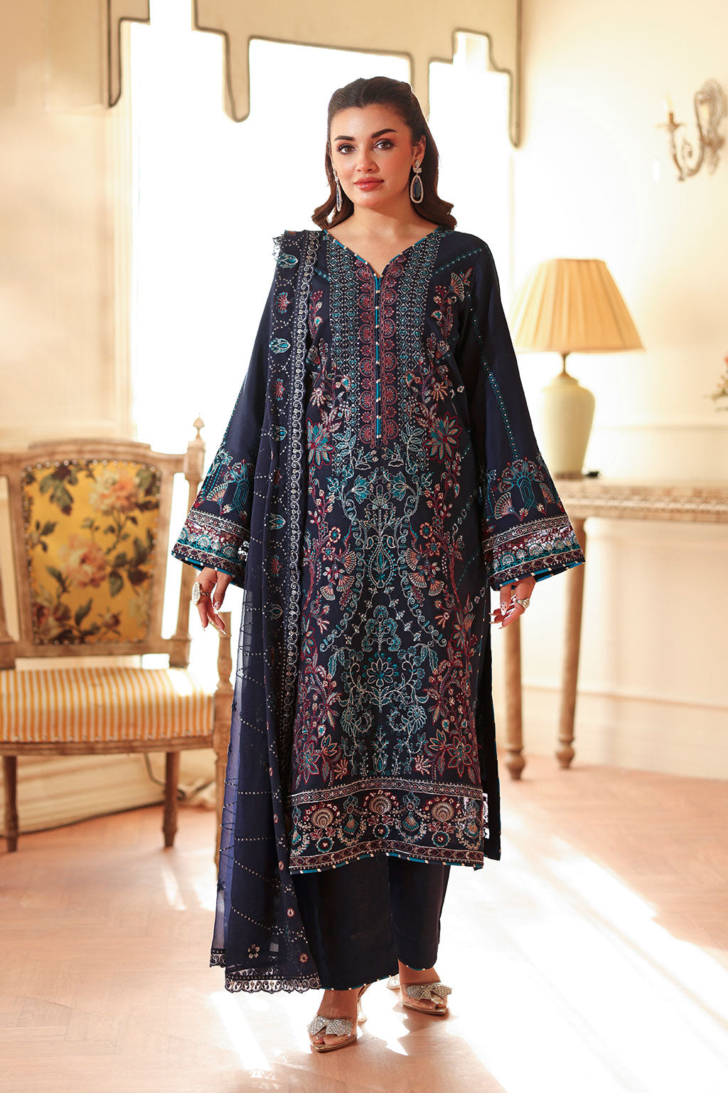 Ramsha | Aangan Luxury Raw silk | AA-201 - Official Ramsha stockist in UK - Sakeena London