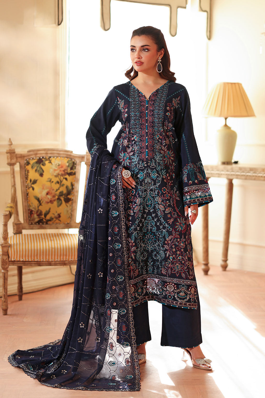 Ramsha | Aangan Luxury Raw silk | AA-201 - Official Ramsha stockist in UK - Sakeena London