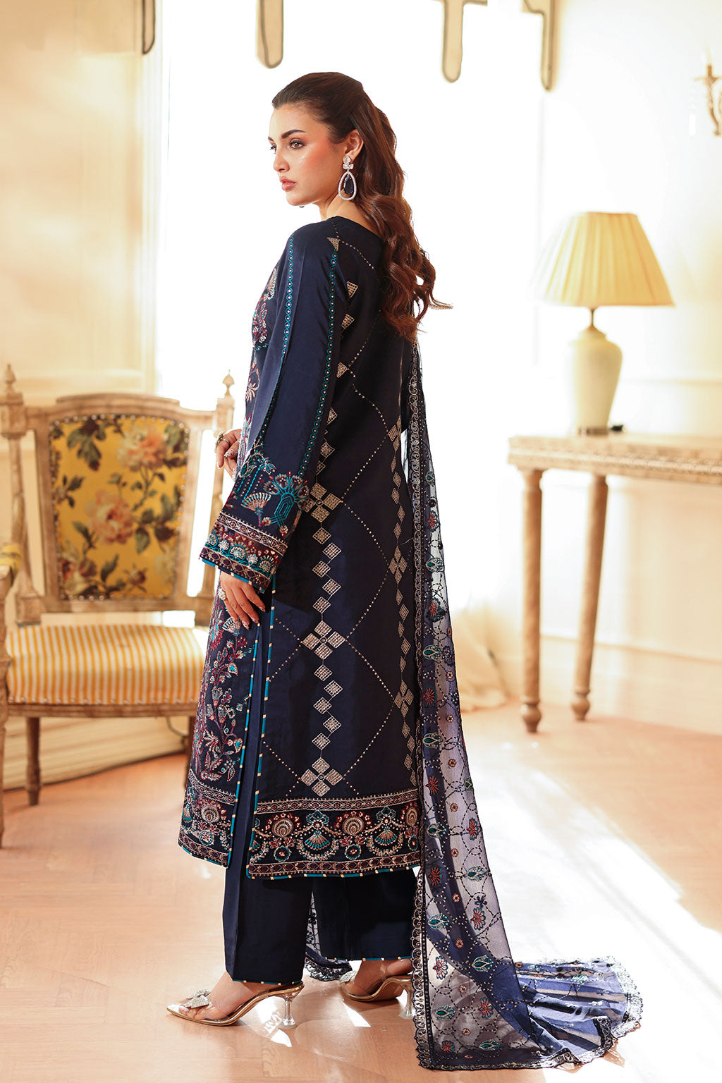 Ramsha | Aangan Luxury Raw silk | AA-201 - Official Ramsha stockist in UK - Sakeena London