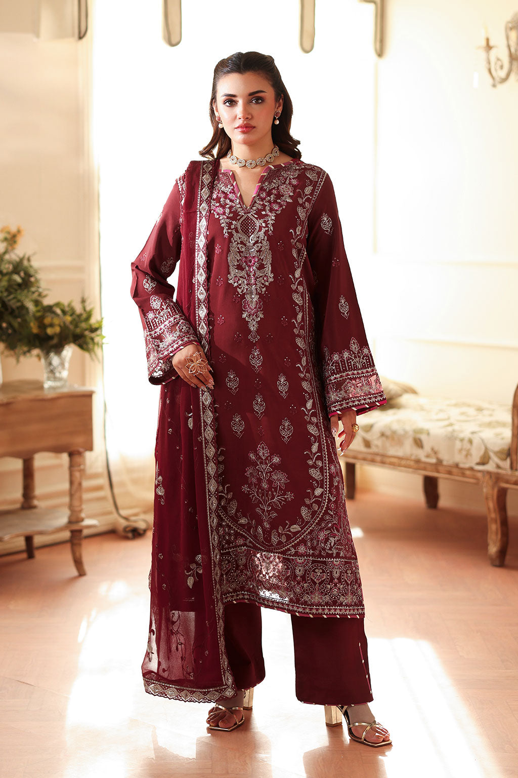 Ramsha | Aangan Luxury Raw silk | AA-203 - Official Ramsha stockist in UK - Sakeena London