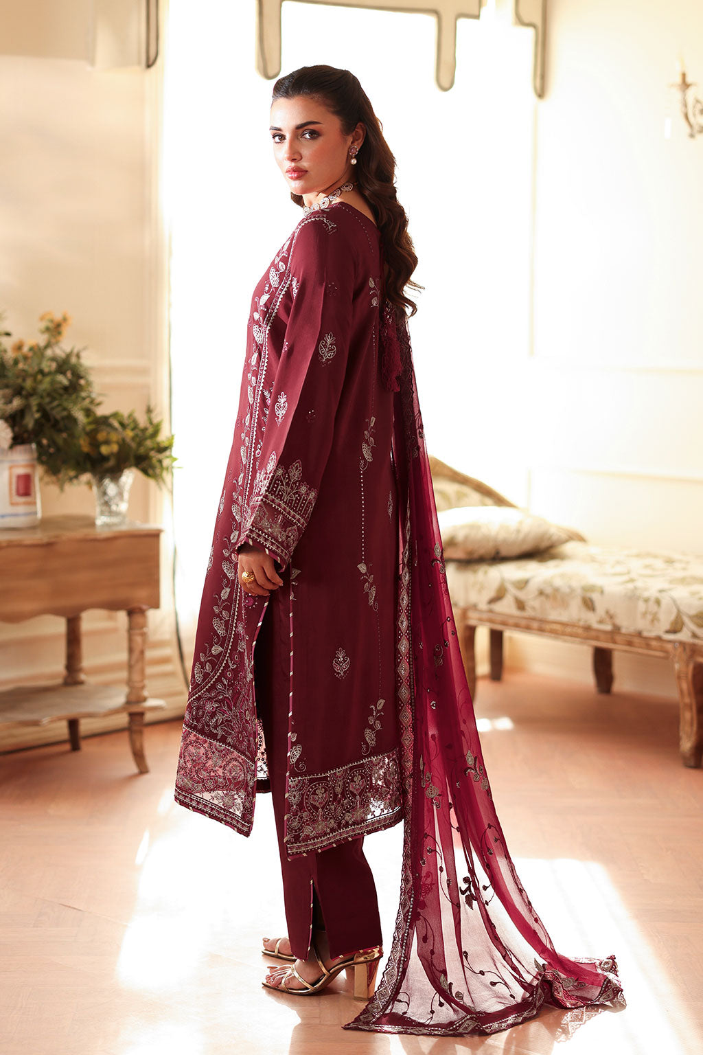 Ramsha | Aangan Luxury Raw silk | AA-203 - Official Ramsha stockist in UK - Sakeena London