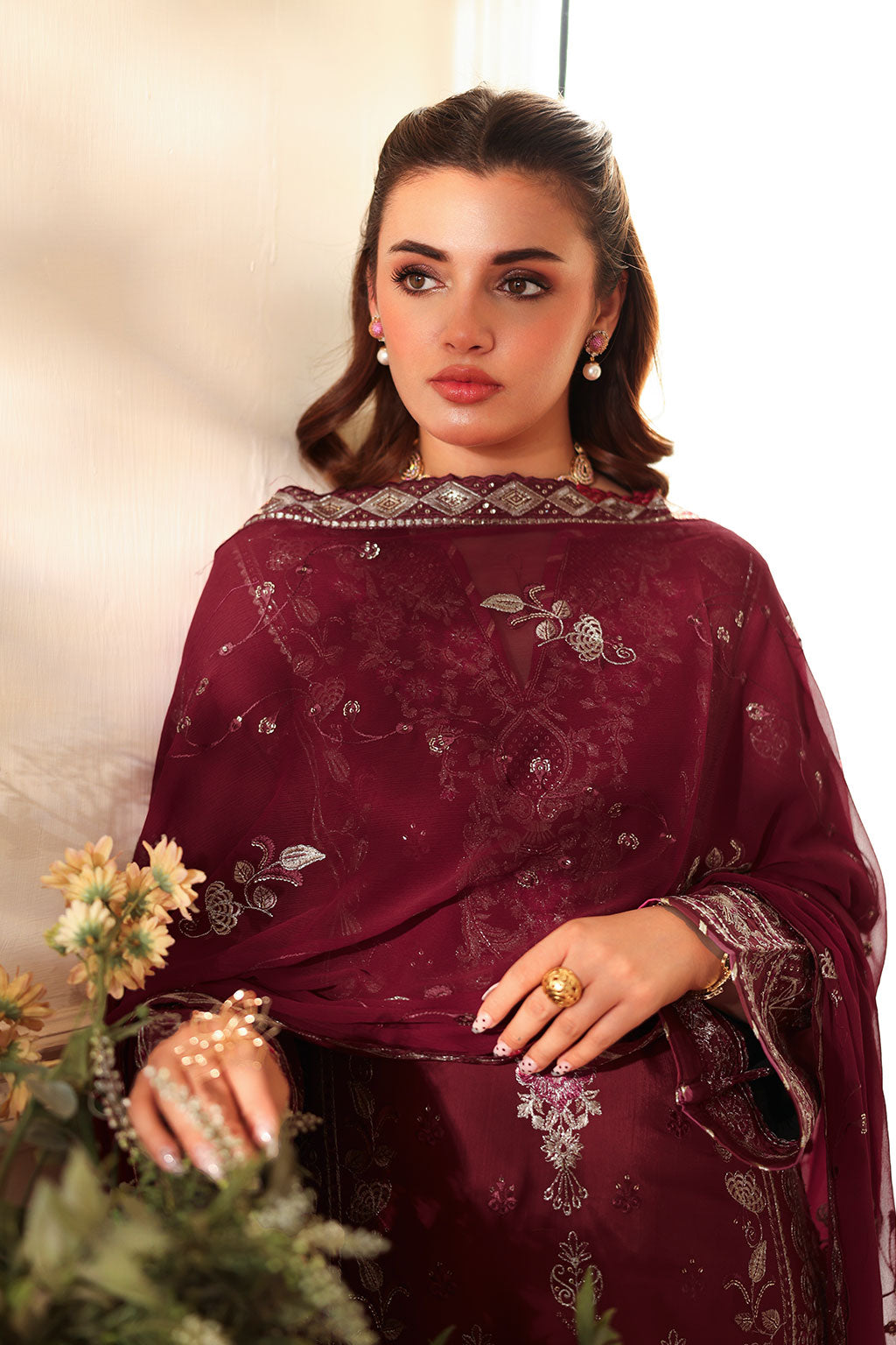 Ramsha | Aangan Luxury Raw silk | AA-203 - Official Ramsha stockist in UK - Sakeena London