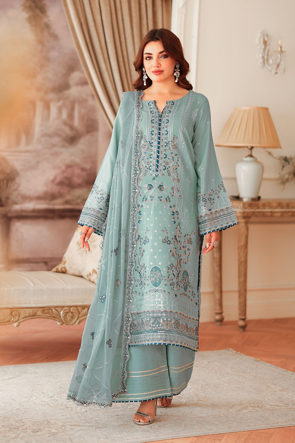 Ramsha | Aangan Luxury Raw silk | AA-204 - Official Ramsha stockist in UK - Sakeena London