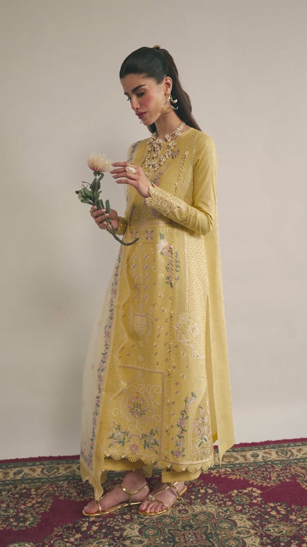 Qalamkar | Qlinekari Lawn | DC-09 Enya - Official Qalamkar stockist in UK - Sakeena London
