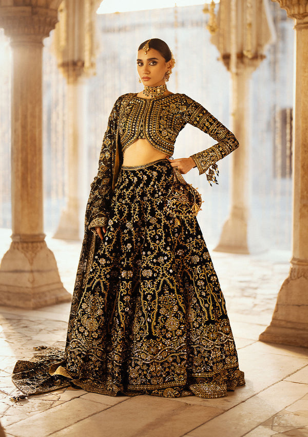 Aik Atelier | Dastoor Velvet 24 | DASTOOR - LOOK 01 - Official Aik Atelier stockist in UK - Sakeena London